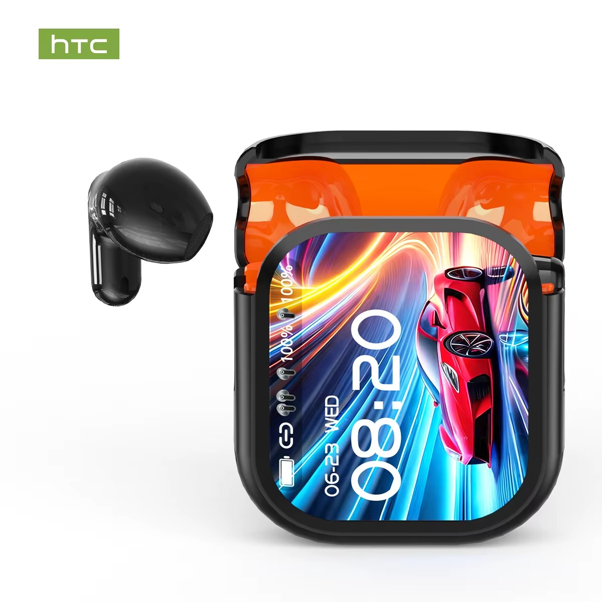 Hellodigi HTC NE20 Wireless Headphones AI Translator Earphones Bluetooth 6.0 Sports Earphones Gaming Headset IPX4 Waterproof