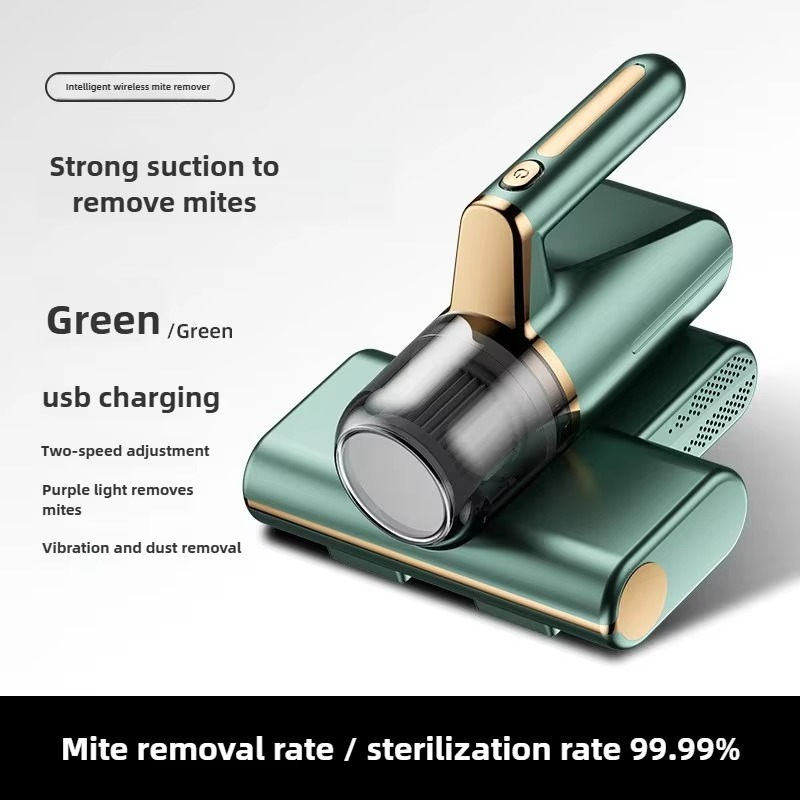 14KPa Wireless Vacuum Mites Remover Handheld Cleaner Powerful Suction Vacuum Cleaner for Bed Pillow Clothes Sofa