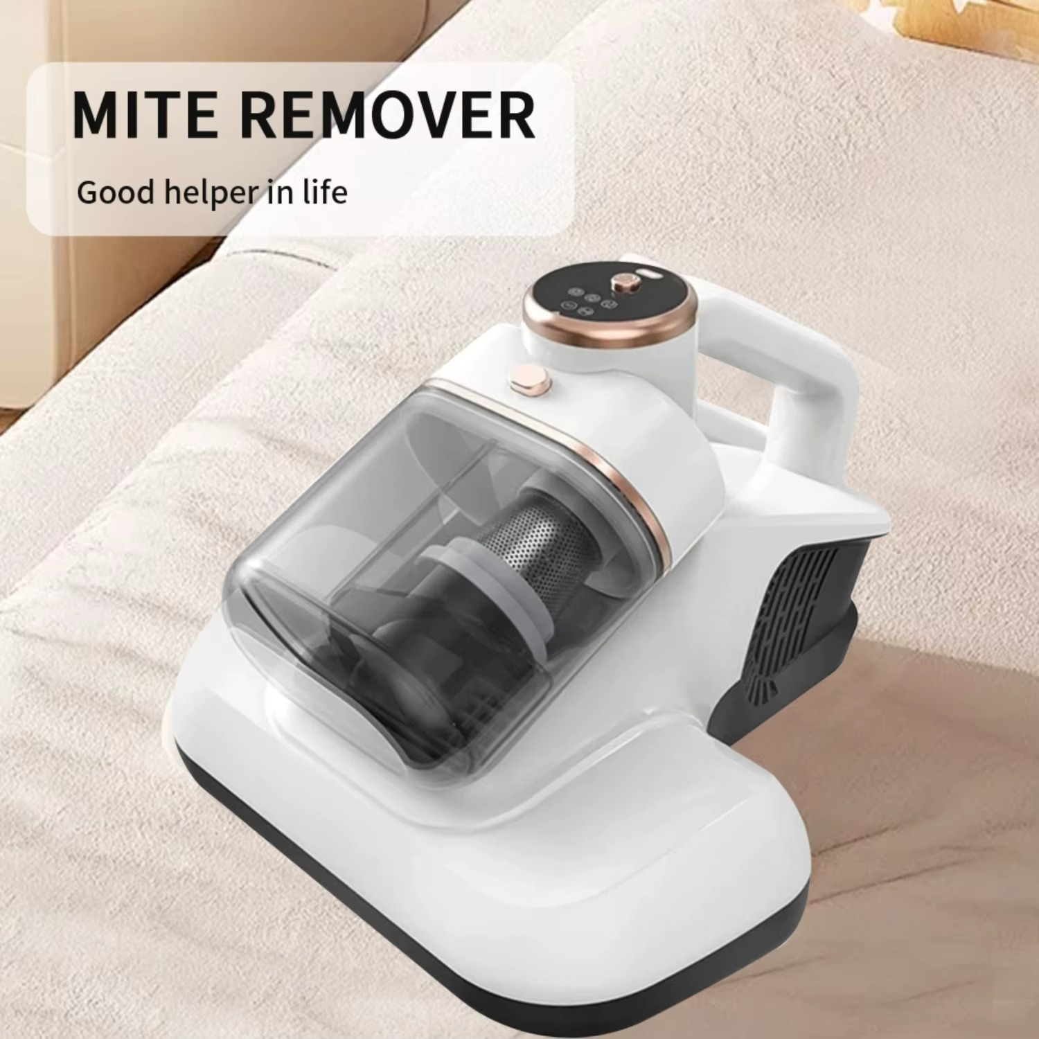 cordless mite vacuum, handheld UV vacuum, 8KPa suction cleaner, dust mite remover, UV-C sterilization vacuum, mattress vacuum cleaner, pet bedding cleaner, allergen removal vacuum, portable handheld vacuum, furniture mite cleaner