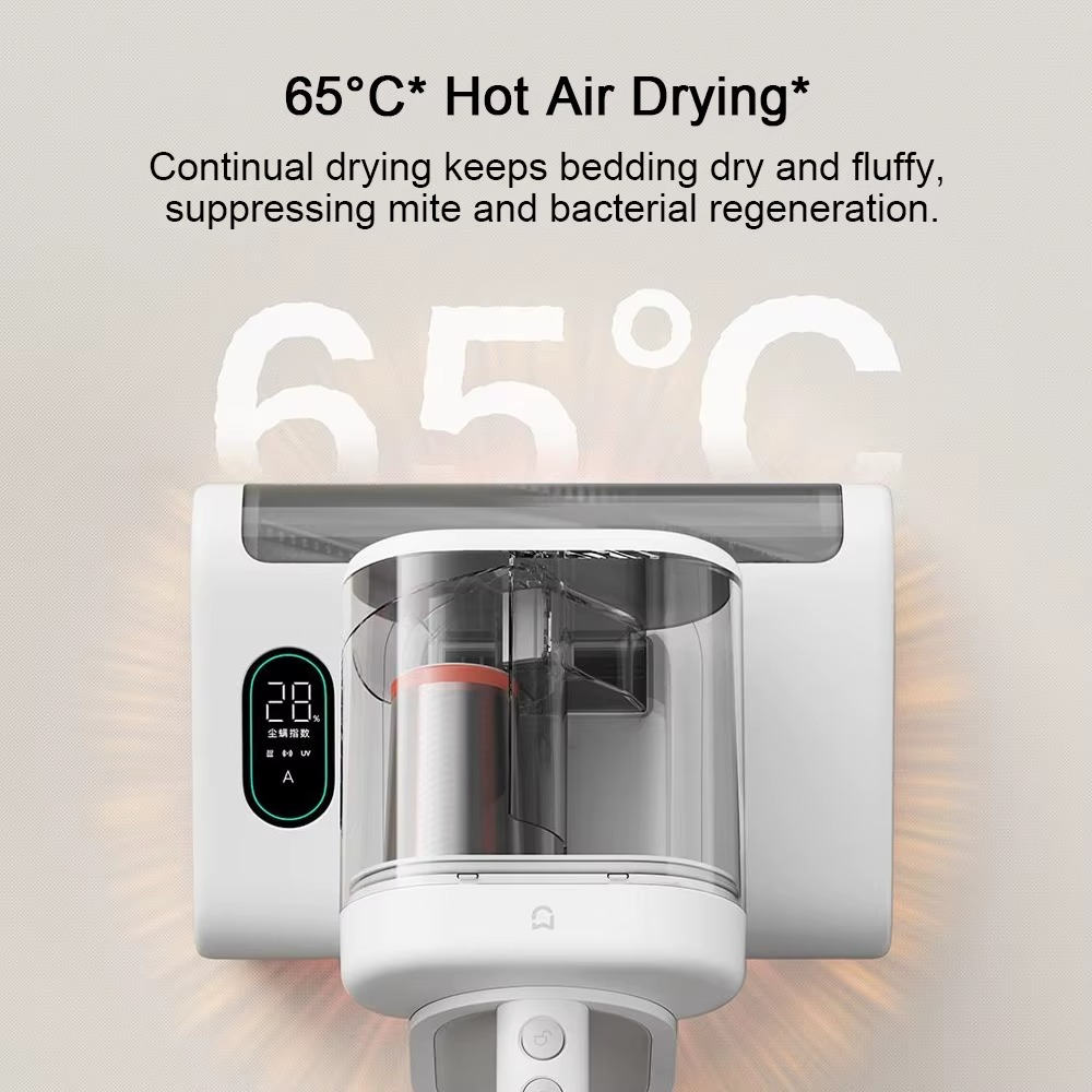 XIAOMI MIJIA Dust Mite Vacuum Cleaner 2 Pro,3 Cleaning Modes,16kPa Suction,UV Sterilisation,Hot air drying,Smart Mite Detection