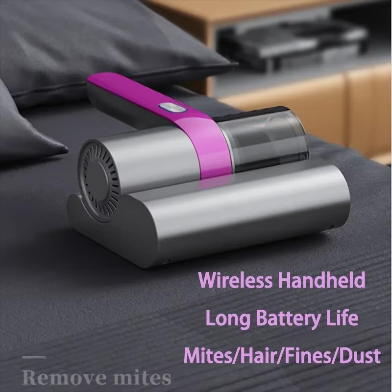 7500PA Wireless Dust Removal Equipment with UV Light Portable Home Handheld Vacuum Mite Remover for Mattresses Sofas Cleaner