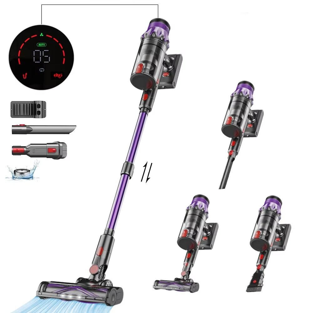 Armo S18 Handheld Wireless Vacuum Cleaner 45kPa 500W Power 6 in 1 Cordless Vacuum Cleaner LED Display Wireless Dust Mite Sweeper