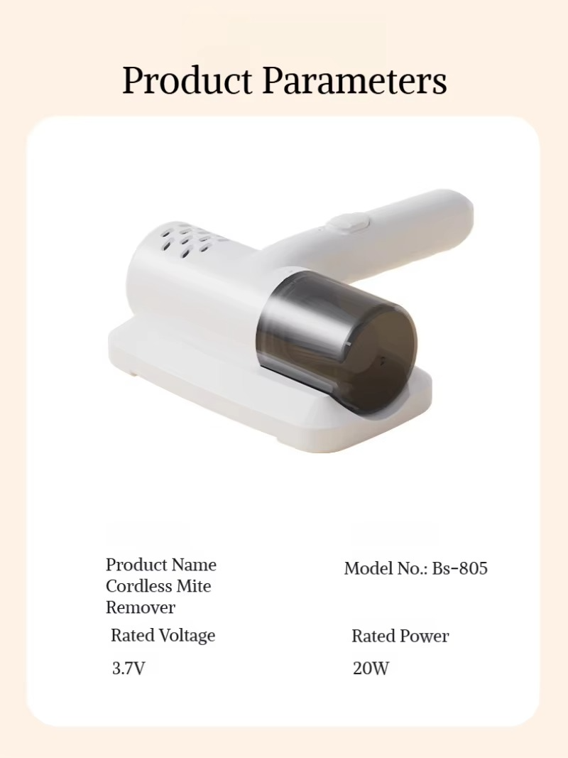 Household mite removal device mini small vacuum cleaner three-in-one sterilization strong suction bed vacuum cleaner