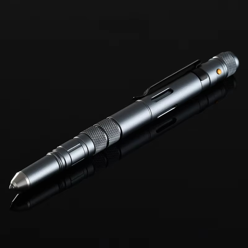 4-In-1 Portable Tactical Pen Flashlight Bottle Opener Emergency Glass Breaker Outdoor Self Defense EDC Pen Tool Gift Box