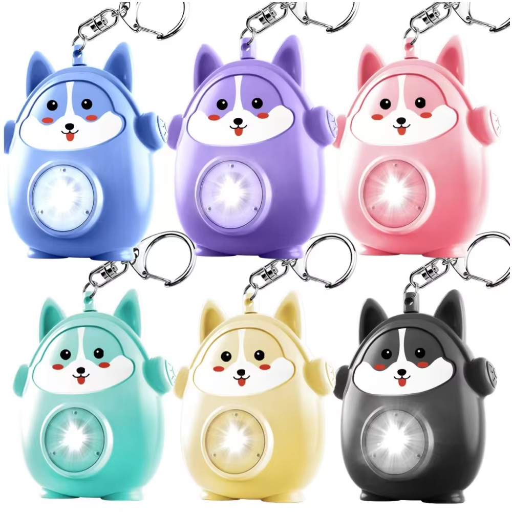 H10 Personal Alarm Keychain Self Defense with LED Light Safe Sound 130dB Loud Siren Emergency Self-Defense Safety Alarm Security
