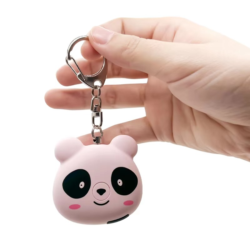 Lightweight and cute little bear personal self-defense alarm to prevent wolf robbery for girls' schoolbag pendant keychian