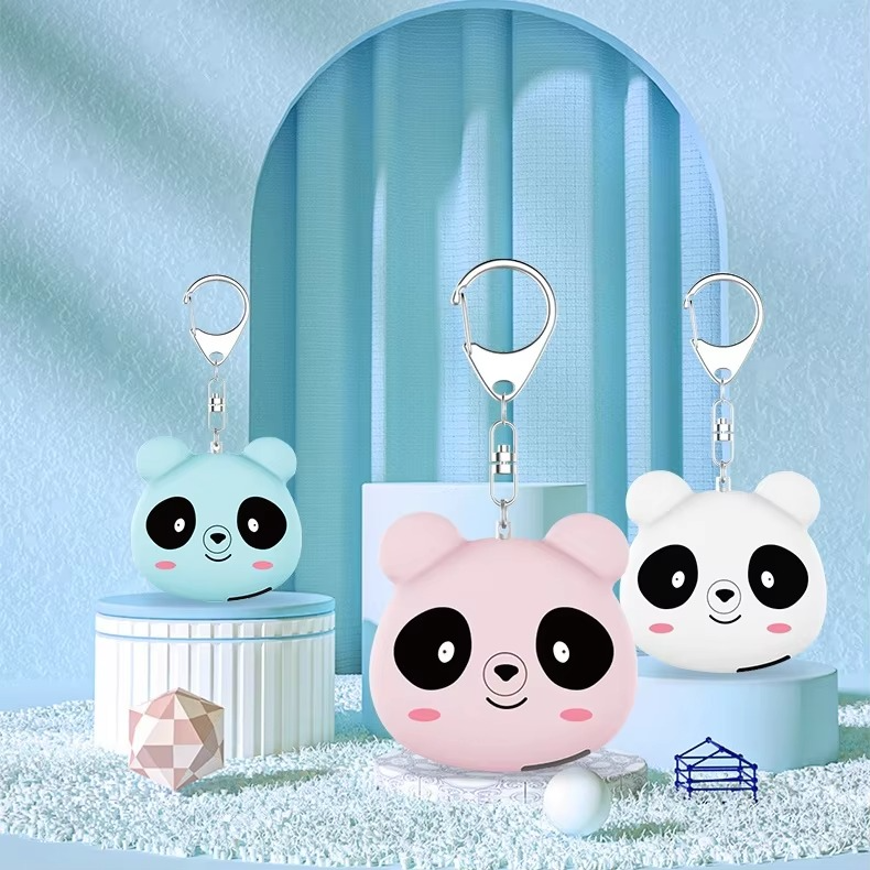 Lightweight and cute little bear personal self-defense alarm to prevent wolf robbery for girls' schoolbag pendant keychian