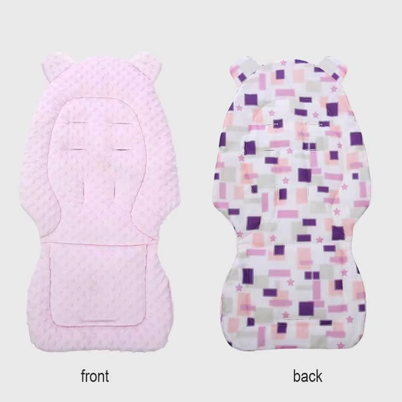 Baby Stroller Seat Cushion Cotton Infant Double-sided Seat Pad Thick Warm Universal Child Cart Mattress Mat Stroller Accessories