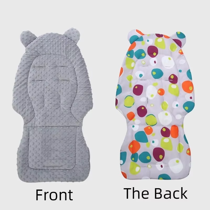 Baby Stroller Seat Cushion Cotton Infant Double-sided Seat Pad Thick Warm Universal Child Cart Mattress Mat Stroller Accessories