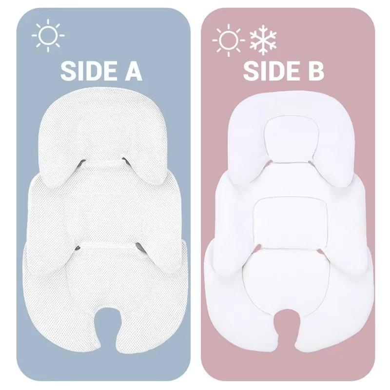 PANGDUBE Universal Baby Stroller Seat Pad Double Sided Baby Car Seat Cushion Kids Cart Mat for Chair Stroller Accessories