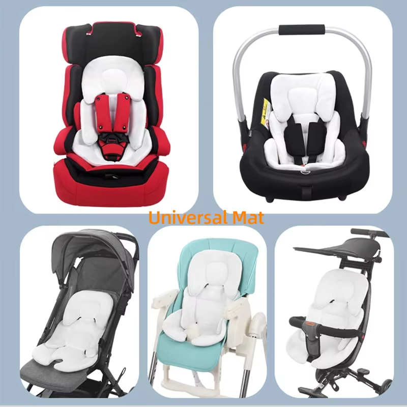 PANGDUBE Universal Baby Stroller Seat Pad Double Sided Baby Car Seat Cushion Kids Cart Mat for Chair Stroller Accessories