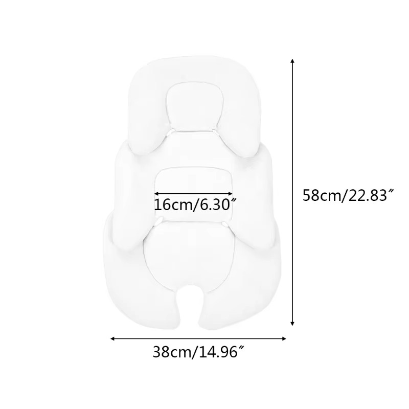 PANGDUBE Universal Baby Stroller Seat Pad Double Sided Baby Car Seat Cushion Kids Cart Mat for Chair Stroller Accessories