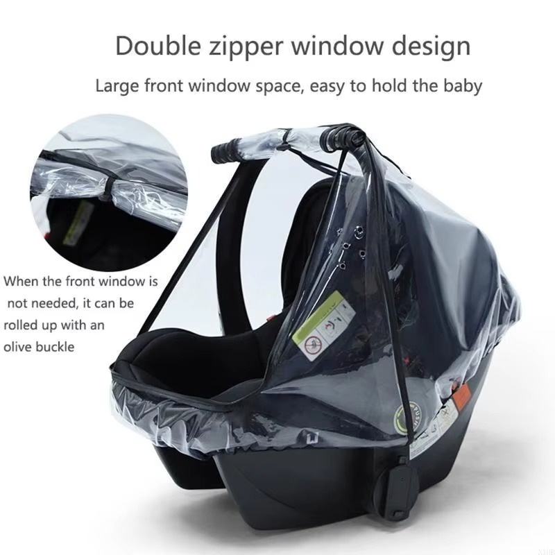 Baby Car for Seat Rain Cover EVA Stroller Weather Shield Clear Rainco