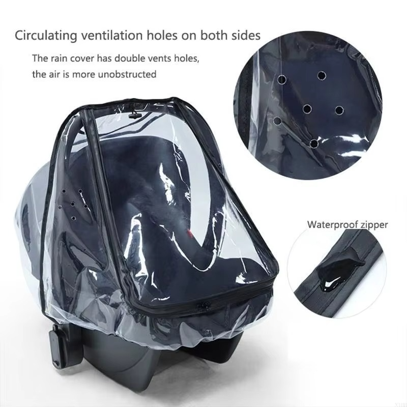Baby Car for Seat Rain Cover EVA Stroller Weather Shield Clear Rainco