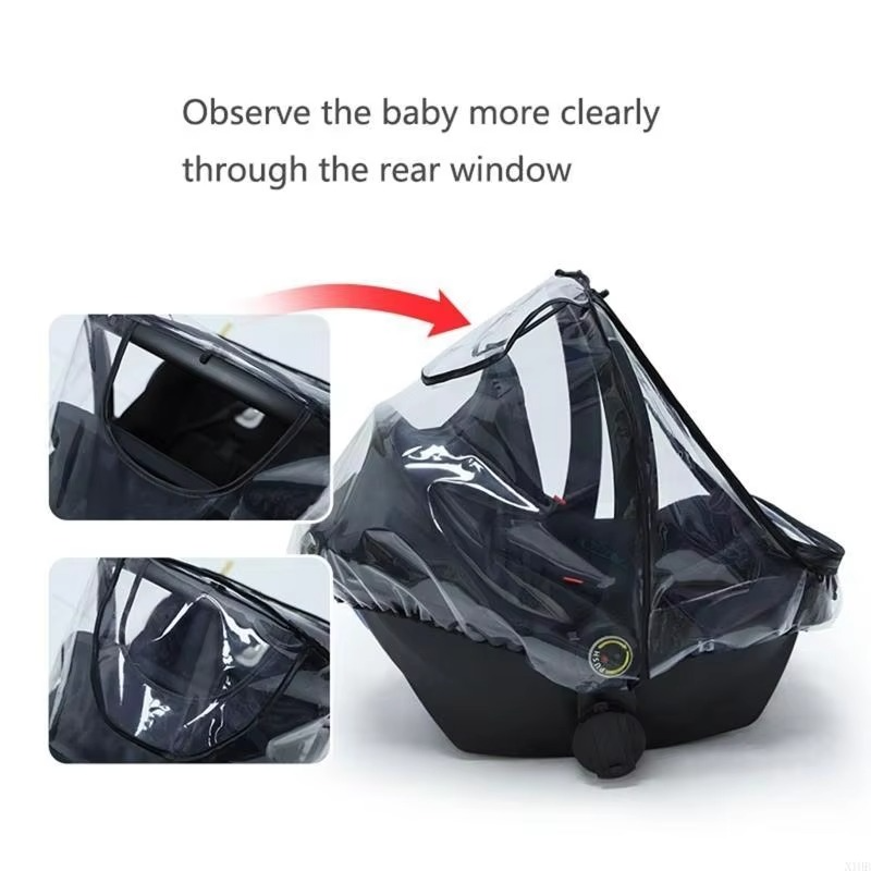 Baby Car for Seat Rain Cover EVA Stroller Weather Shield Clear Rainco