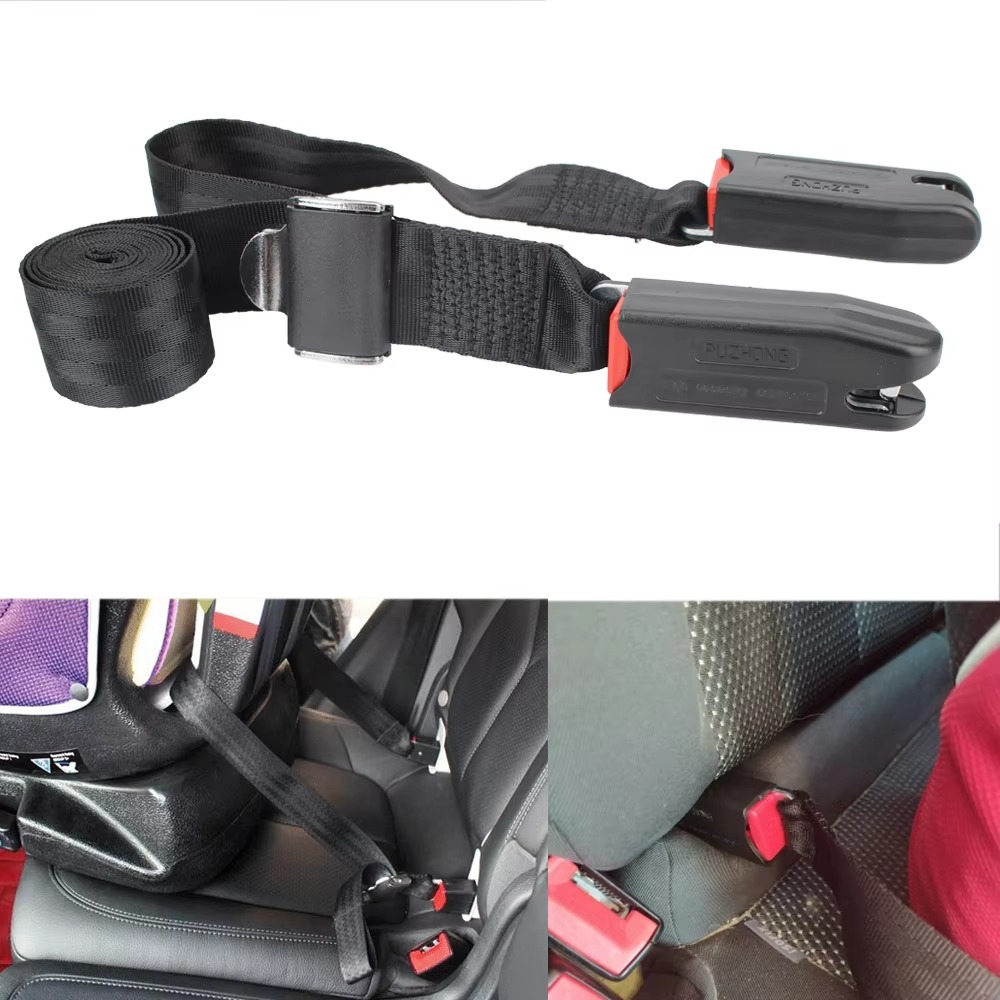 2-point Strap Isofix/Latch Interface Connection Strap Fixing Band Car Child Safety Seat Belt