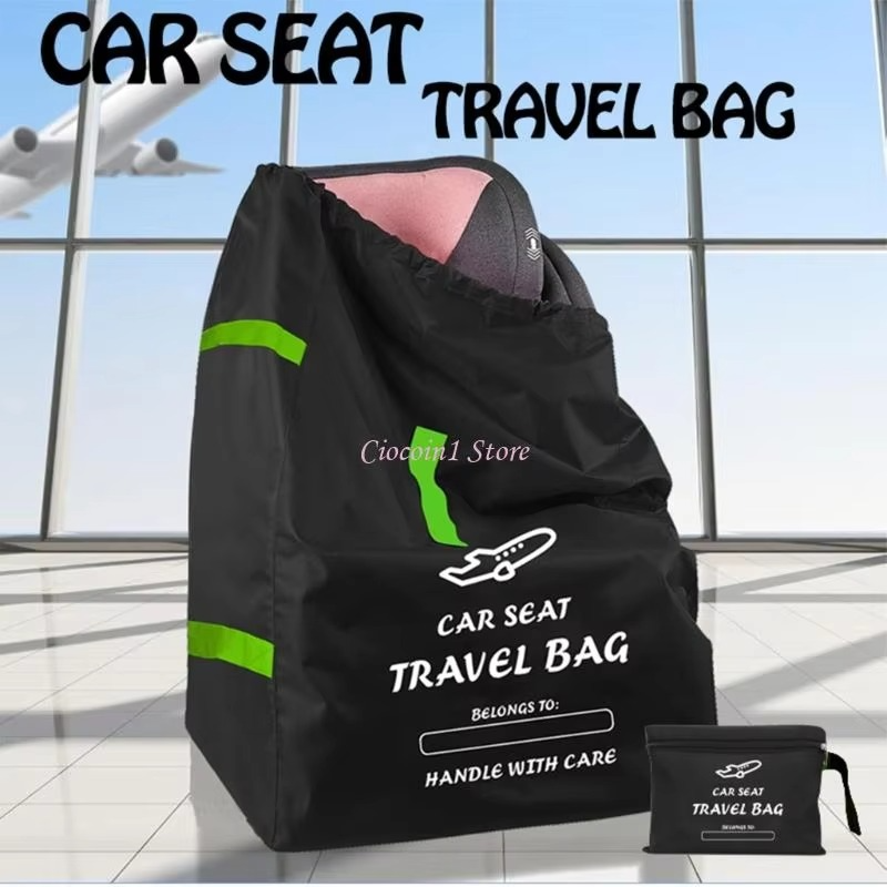 Car Seat Travel Bag For Airplanes With Adjustable Drawstring Enclosure Oxford Fabric Car Seat Bag For Infant Carriers