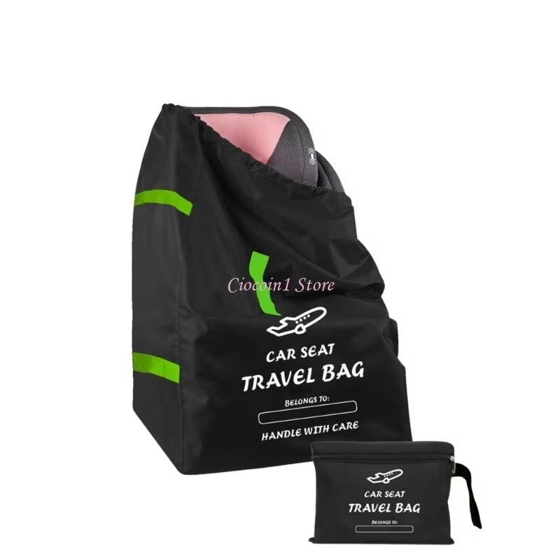Car Seat Travel Bag For Airplanes With Adjustable Drawstring Enclosure Oxford Fabric Car Seat Bag For Infant Carriers