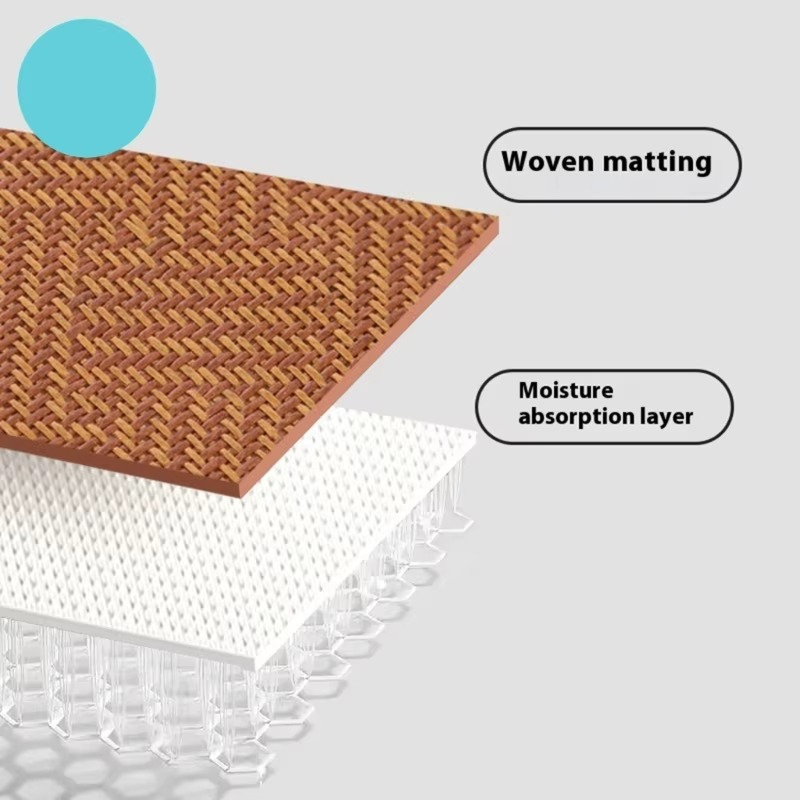Breathable Rattan Weaving Car Seat Cusion Cooling Pad for Baby Safety Seat Nonslip Design Easy to Install Carseat Insert