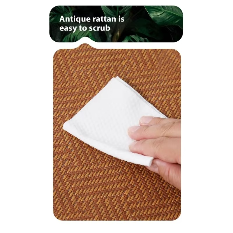 Breathable Rattan Weaving Car Seat Cusion Cooling Pad for Baby Safety Seat Nonslip Design Easy to Install Carseat Insert