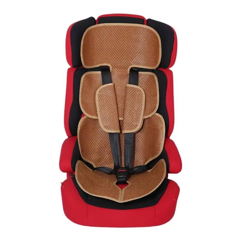 Breathable Rattan Weaving Car Seat Cusion Cooling Pad for Baby Safety Seat Nonslip Design Easy to Install Carseat Insert