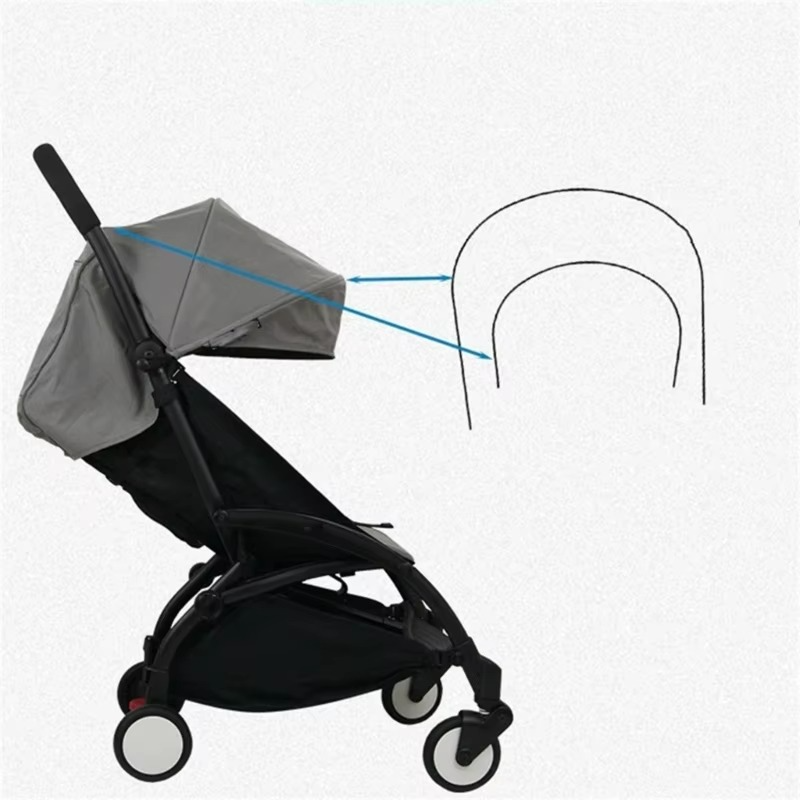 1 Set Iron Baby Pram Stents Stand Metal Strollers Top Stents Support Bracket Rack for Yoyo Yoya
