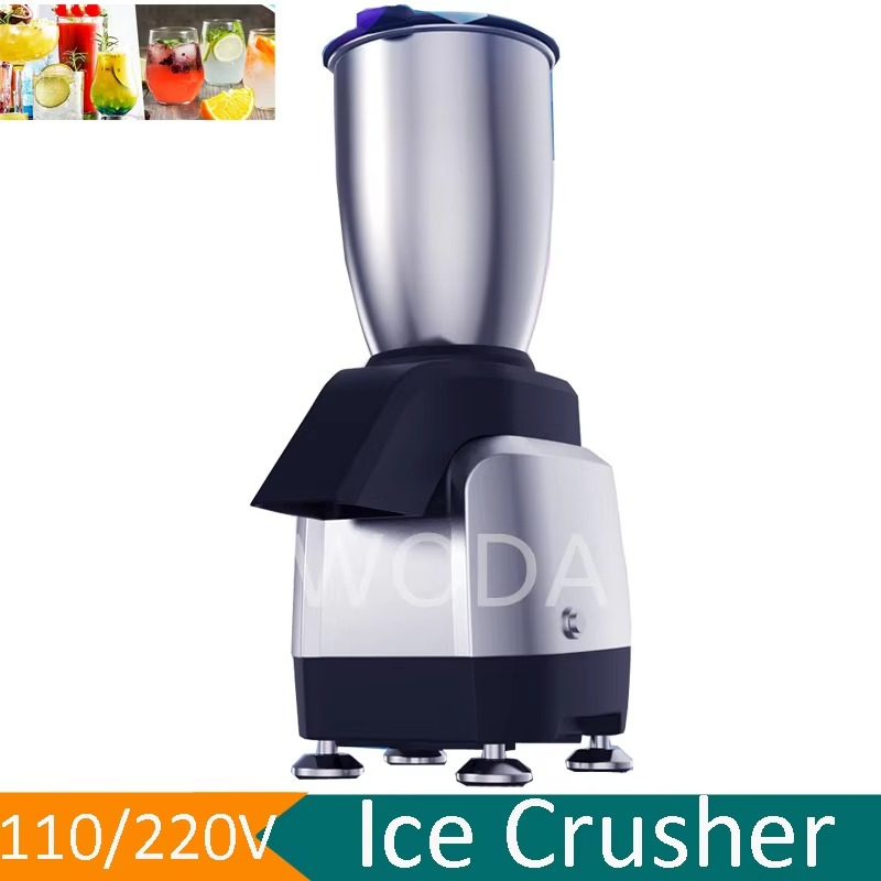 110V 220V Commercial 3L Ice Breaking Machine Stainless Steel Ice Crusher Automatic Food Beverage Ice Shavings MachineW