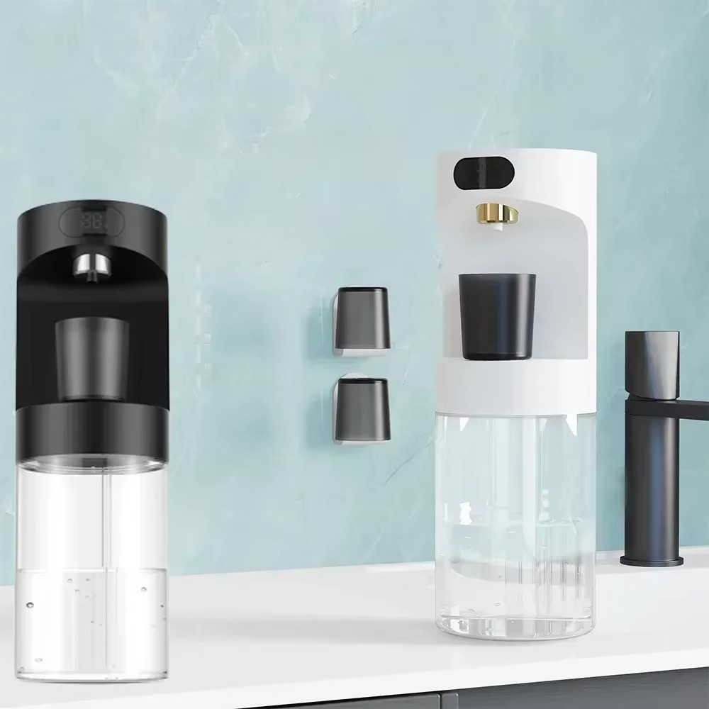 Auto-Clean Touchless Mouthwash Dispenser | Wall-Mounted with 2 Cups & 4 Modes | Magnetic Sensor for Kitchen/Bathroom