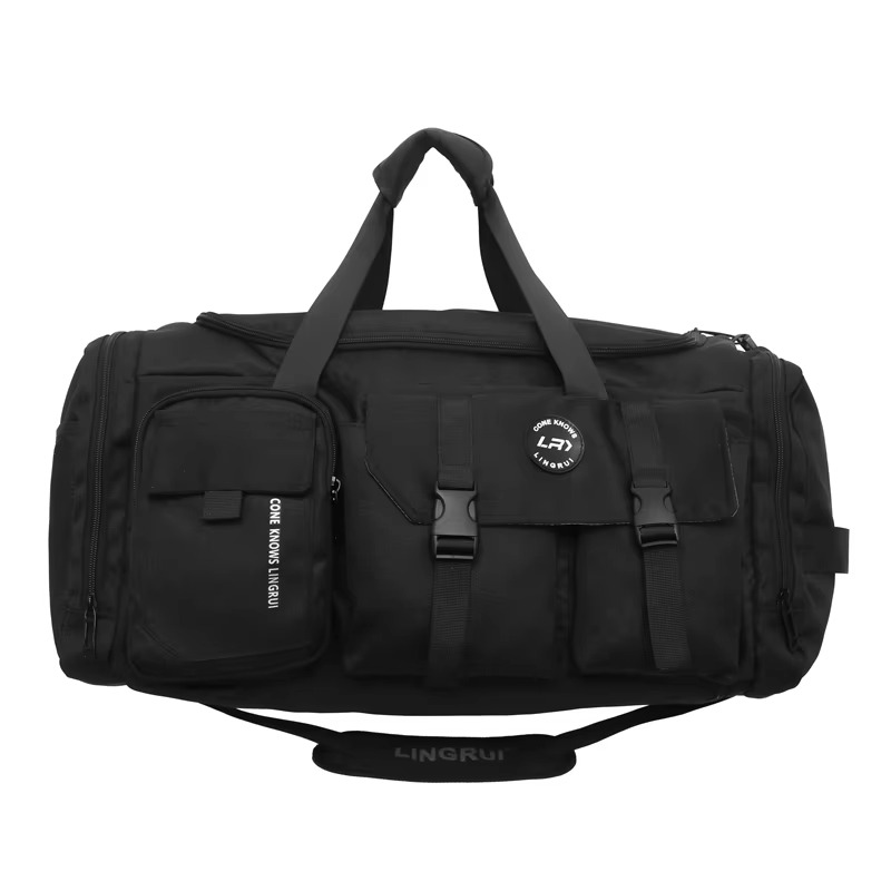 Stylish large capacity nylon travel duffel bag waterproof gym bag for men and women