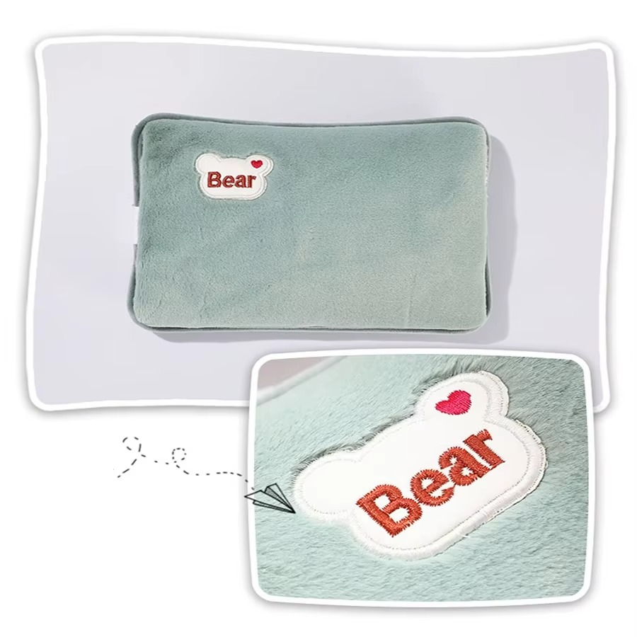 Home Heater Electric Hot Water Bag Soft Winter Hand Warmer Reusable Bottle EU Plug Rechargeable Pocket