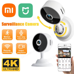 Xiaomi 4K WiFi Camera Smart Home Security Monitor Night Vision 2-way Audio Cloud Storage Mini Portable Camcorders For Baby Pet