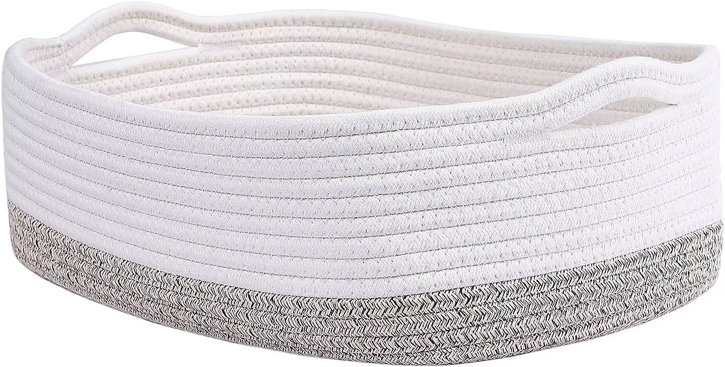 Rope Storage Baskets Woven Basket Cute Baby Nursery Organizers Small Dog Toy Basket Gift Baskets Empty