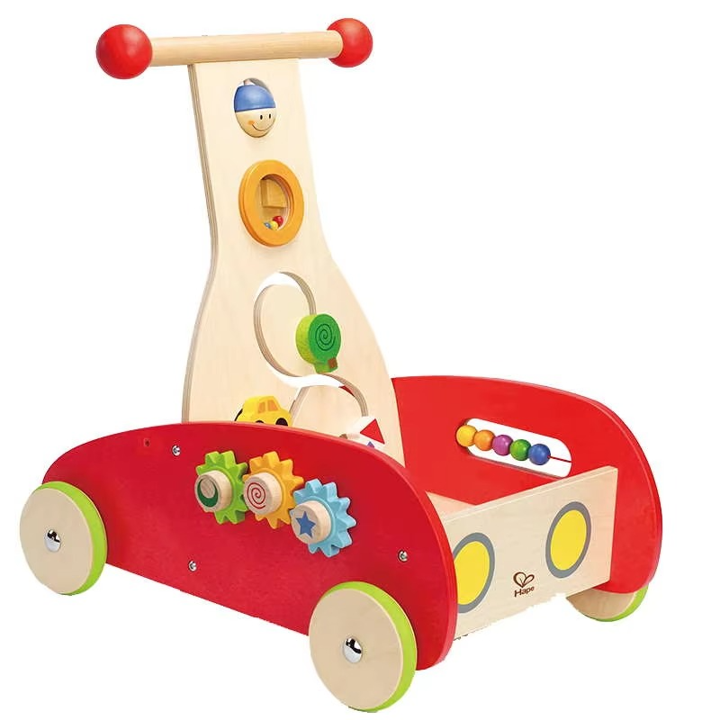 Benefit Intelligence Toy Walker for Baby,Wooden Multi-functional Cart Walking for Walking Baby Walker with Wheels From 6 Months