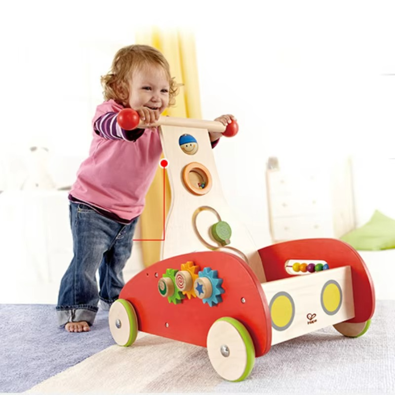 Benefit Intelligence Toy Walker for Baby,Wooden Multi-functional Cart Walking for Walking Baby Walker with Wheels From 6 Months