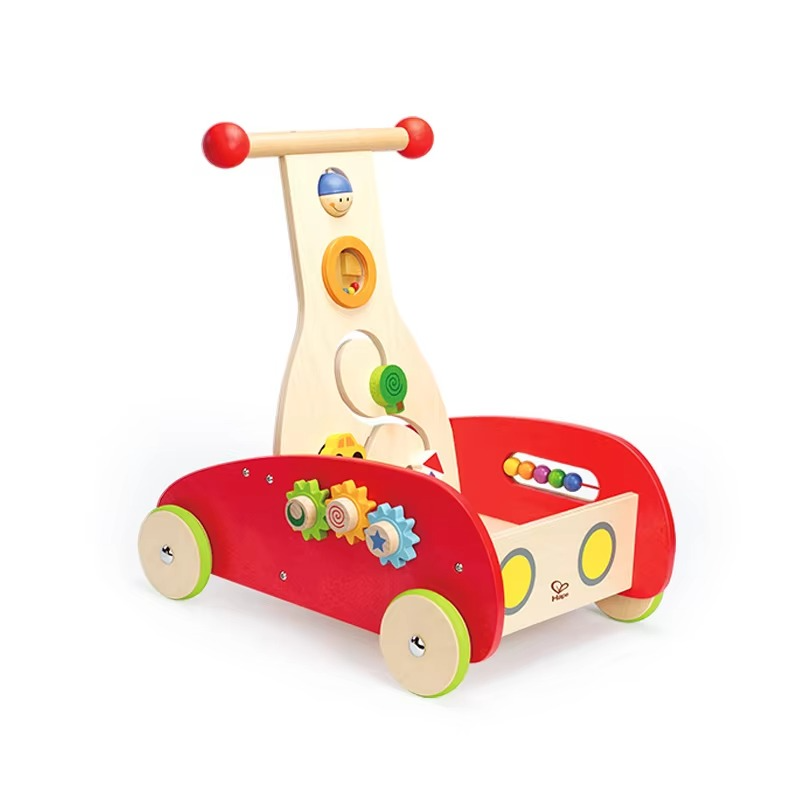 Benefit Intelligence Toy Walker for Baby,Wooden Multi-functional Cart Walking for Walking Baby Walker with Wheels From 6 Months