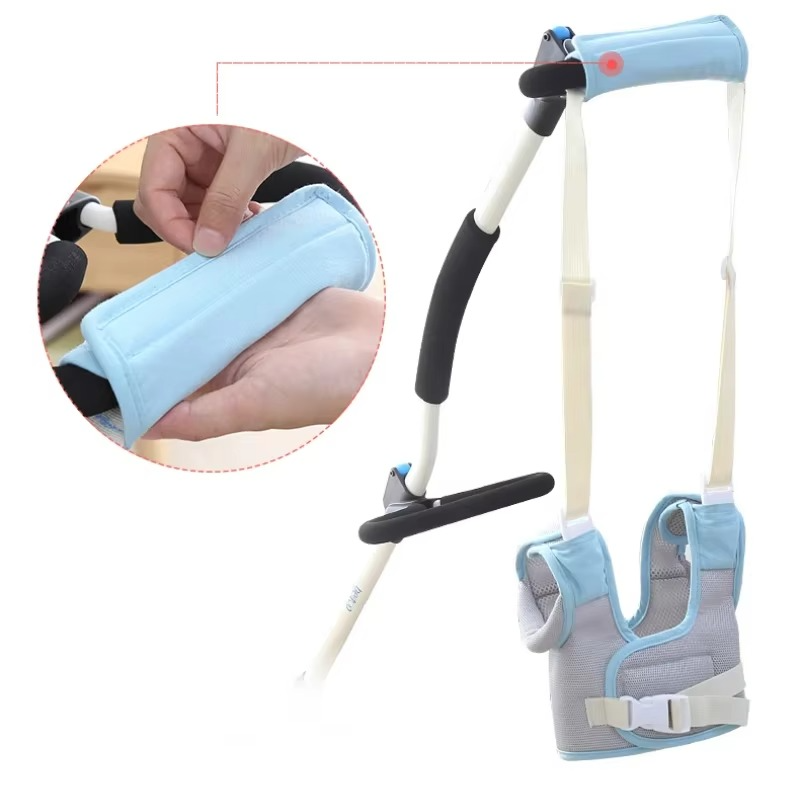 Waist Protection Breathable Anti-fall Baby Walking Belt Infants Kids Learn To Walk Trolley Traction Rope Dual Use Baby Walkers