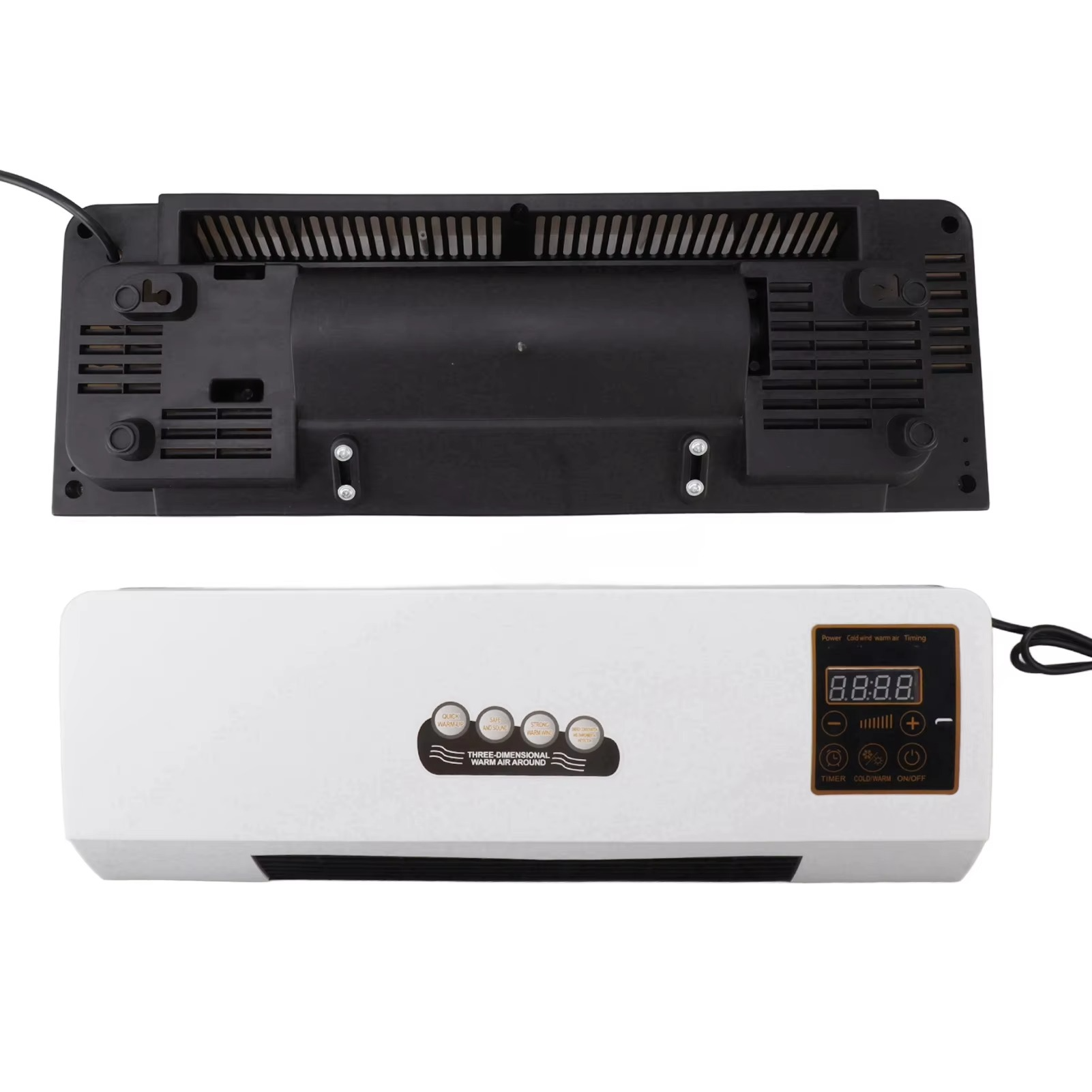 1800W Wall Mounted Heater Electric Heating Machine PTC Heating Heater with Remote Control Timer for Bedroom Bathroom English Ver