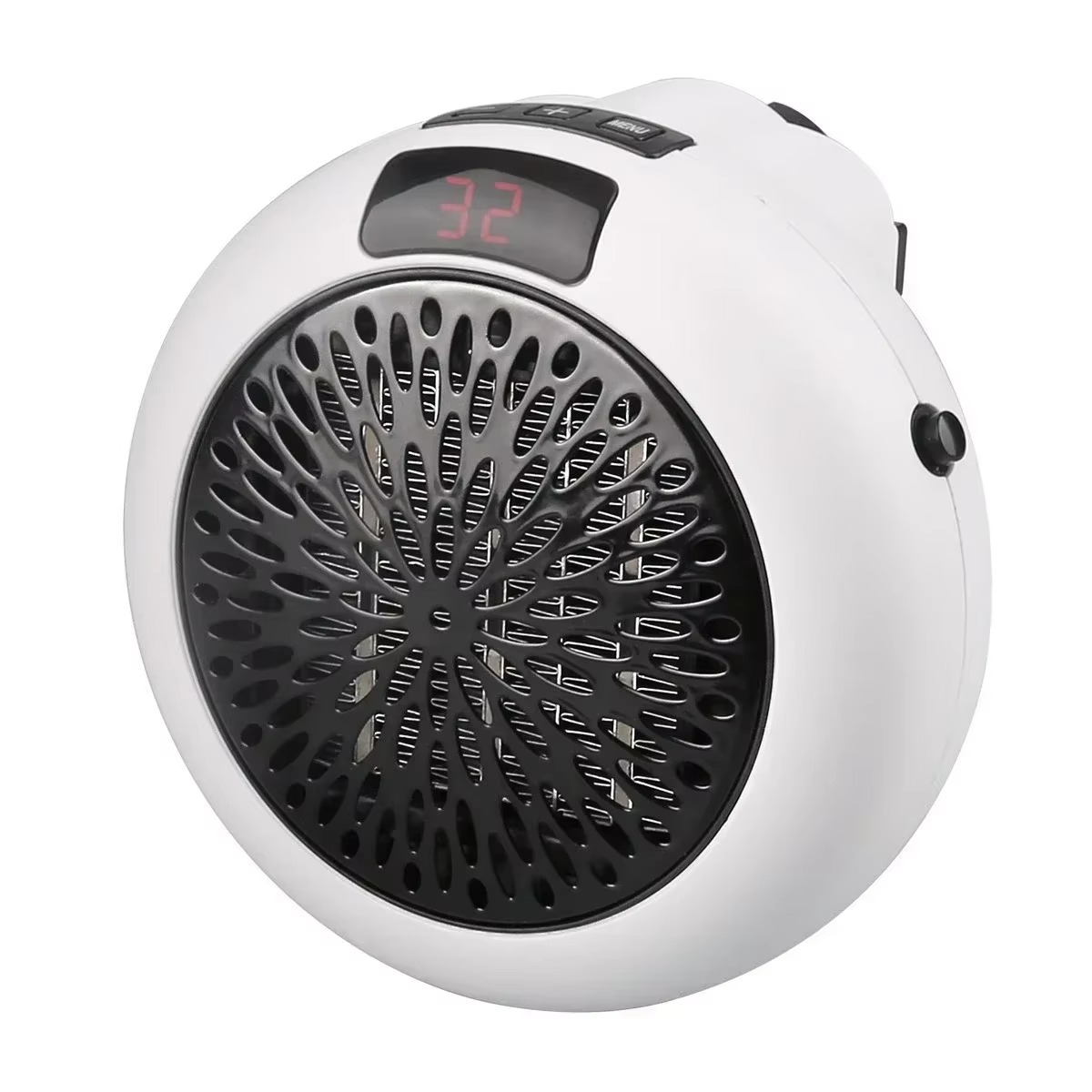 Small Circular Heater Portable Wall Mounted Desktop Two Electric Heaters Safe Energy Saving Intelligent Constant Temperature