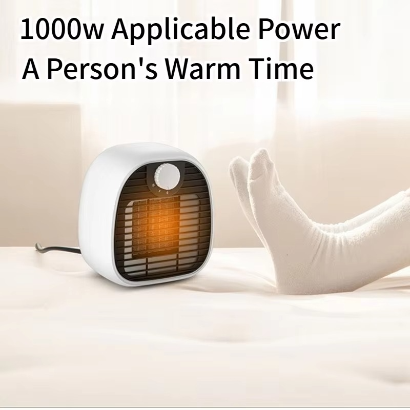 New Mini Heater, Small Desktop Warm Air Fan with Fast Heating, High-Power Portable Electric Heater for Office and Home Use