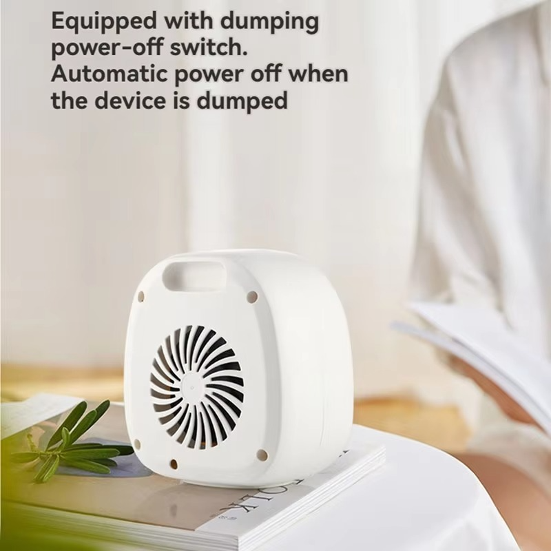 New Mini Heater, Small Desktop Warm Air Fan with Fast Heating, High-Power Portable Electric Heater for Office and Home Use
