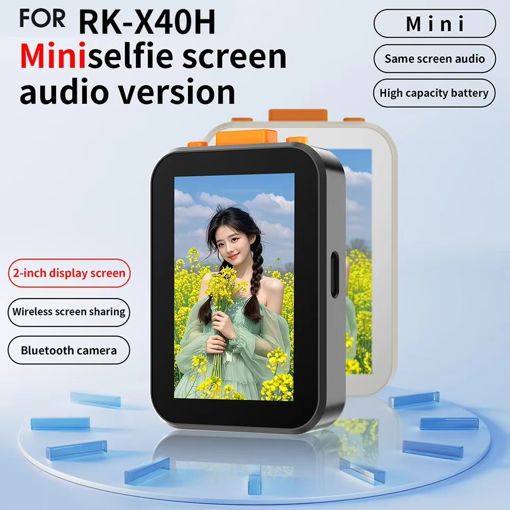 Wireless Selfie Monitor Screen for iPhone Android 850mAh Bluetooth Shutter Focus Adjustment Phone Stand Selfie Vlog Live St W8S6