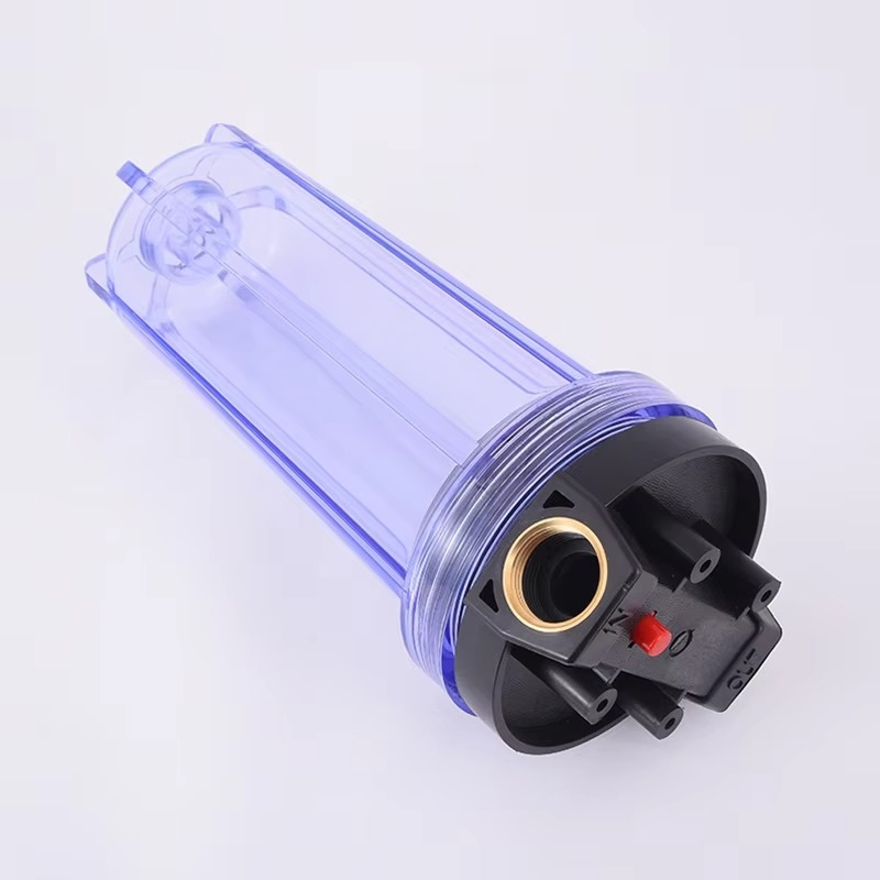 10inch AS Transparent Filter Bottle Water Purifier Prefilter Pipeline Filtration 1/2"3/4"1" Copper Thread