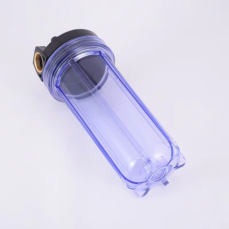10inch AS Transparent Filter Bottle Water Purifier Prefilter Pipeline Filtration 1/2"3/4"1" Copper Thread