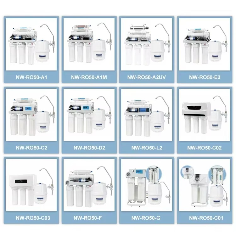 [NW-RO50-S-A1]Factory 5-8 Stage Under Sink Type Ro Water Filter Household Water Filter Purifier for home drinking under sink