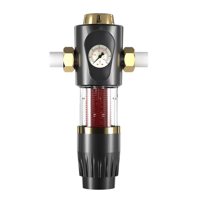 Automatic Flushing Purifier System,Reusable Whole House Spin Down Sediment Water Filter Backwash Prefilter