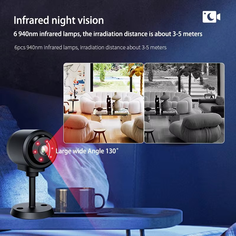 Xiaomi WIFI Mini Camera HD Security Monitor Wide Angle Remote Wireless Motion Detect Voice Record Infrared Night Vision Camera