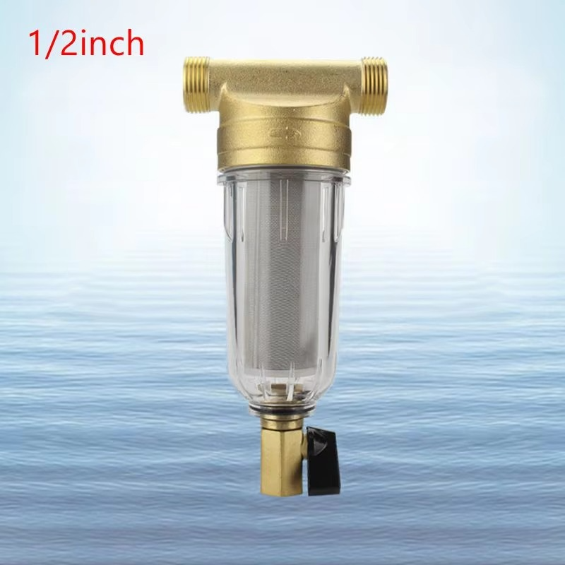 1/2inch Brass Filter with Stainless Steel Filter Mesh Tap Water Well Water Sediment Filtration Water Dispenser Accessories