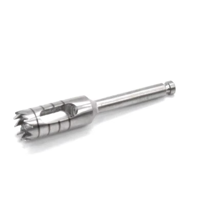 Dental Implant Bone Trephine Burrs Set 8pcs with Disinfection Holder for Surgical Drill Handpiece Instruments