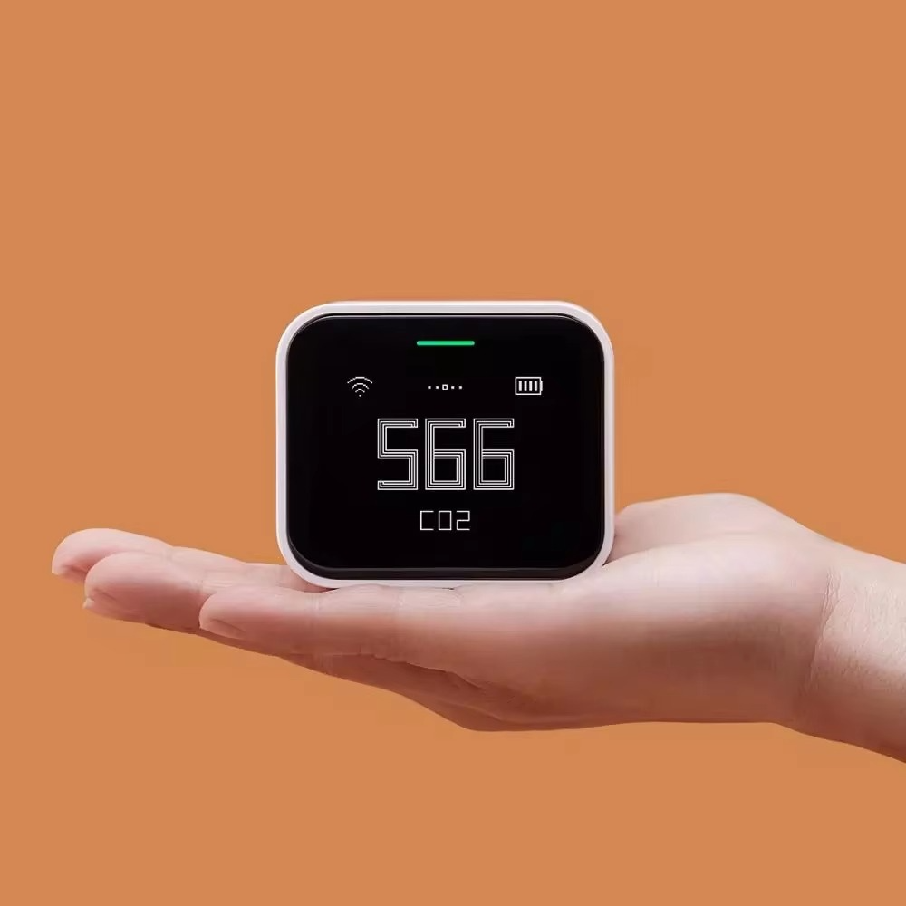 Qingping Smart Air Detector Lite CO2 PM2.5 PM10 Temperature Humidity Monitor Touch Screen Work With Mihome APP Apple HomeKit