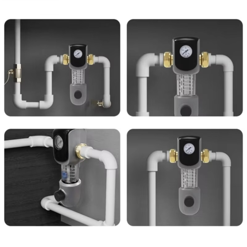 1pc High Flow Backwash Prefilter Stainless Steel Filter Screen Fully Automatic Cleaning Pipeline Water Purification